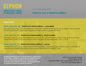 Ciclo Gephom 2018